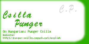 csilla punger business card